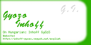gyozo inhoff business card